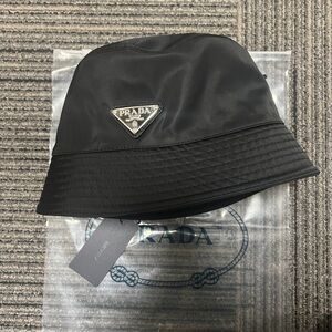 Prada Elegant Black Bucket Hat